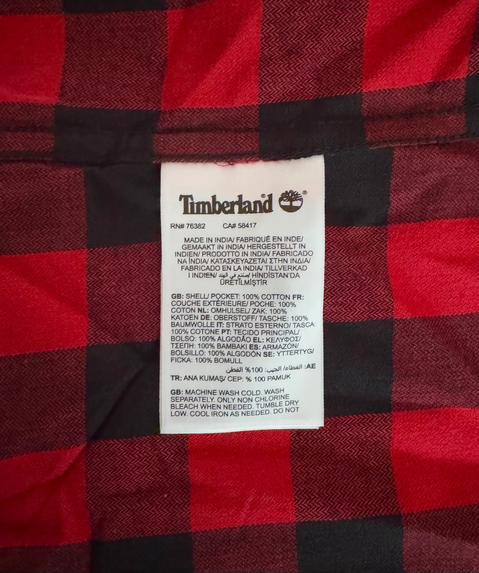 Timberland Nashua River Shirt 100% cotton new size S – photo 10